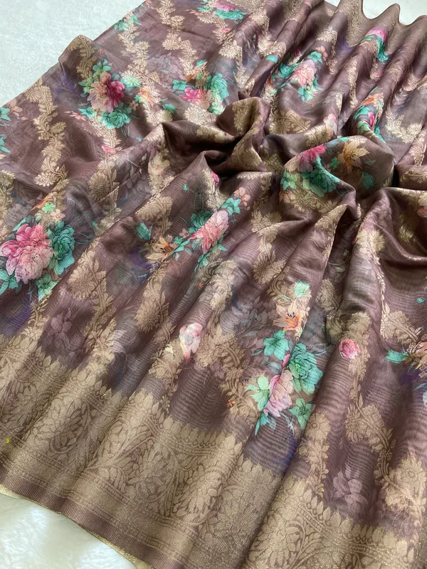 Adhyaya_Coffee_Brown_–_New_Chapter_Diwali_Special_|_Soft_Tissue_Silk_Saree_with_Digital_Print,_Border_&_Rich_Pallu,_Sequence_&_Contrast_Print_Blouse