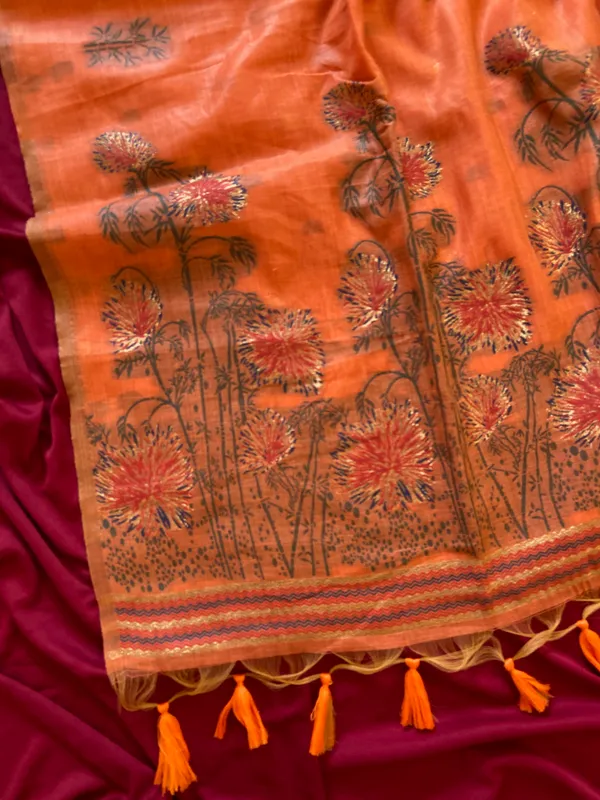Grisha_Orange_–_Floral_Pallu_Wedding_Special_|_Premium_Soft_Muga_Cotton_Saree_with_Colourful_Resham_Weaving_Flower_Design_Pallu