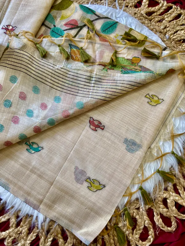 Chahat_Green_–_Cherished_Wedding_Special_|_Premium_Soft_Muga_Cotton_Saree_with_Colourful_Resham_Weaving_Pallu,_Traditional_Zari_Weaving_Border