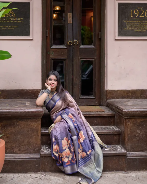 Helga_Blue_–_Navratri_Special_|_Superior_Desi_Soft_Silky_Tussar_Saree_with_Ombre_Scheme_Body_And_Over_It_Floral_Conceptual_Prints