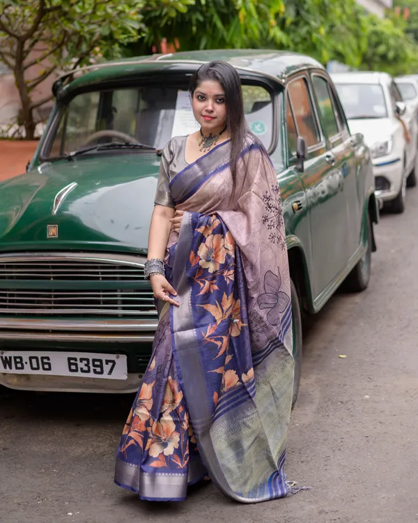 Helga_Blue_–_Navratri_Special_|_Superior_Desi_Soft_Silky_Tussar_Saree_with_Ombre_Scheme_Body_And_Over_It_Floral_Conceptual_Prints