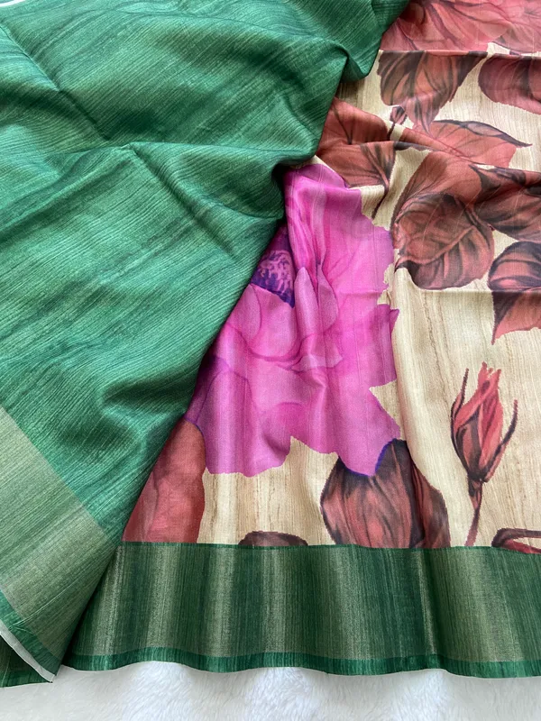 Soft_Tussar_Silk_sarees_with_Beautiful_Digital_Print_With_Attractive_Slub_Pattern_And_Digital_Print_Blouse_With_Tassels