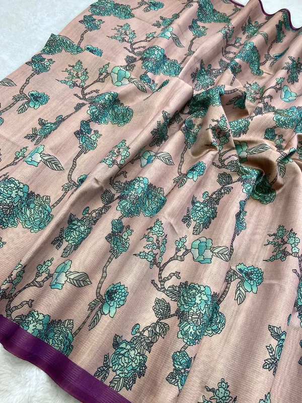 Kareena_Wine_–_Zari_Line_Diwali_Special_|_Soft_Tussar_Silk_Saree_with_Digital_Print,_Zari_Line_Saree_&_Digital_Print_Blouse_with_Tassels