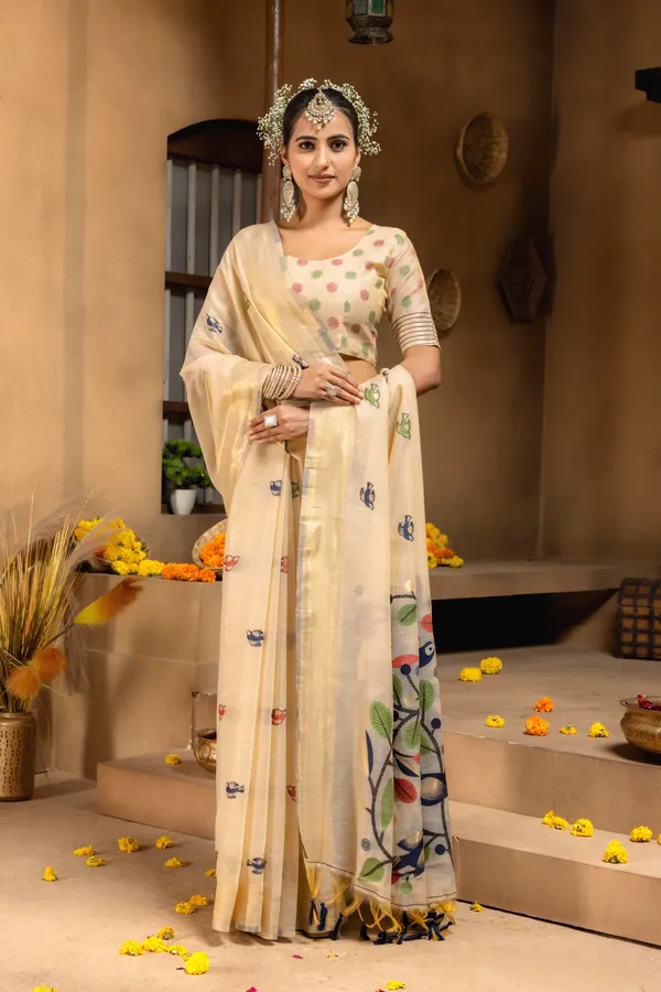 Chahat_Blue_–_Cherished_Wedding_Special_|_Premium_Soft_Muga_Cotton_Saree_with_Colourful_Resham_Weaving_Pallu,_Traditional_Zari_Weaving_Border