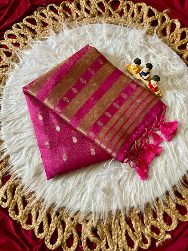 Gungun_Pink_–_Melodic_Wedding_Special_|_Premium_Soft_Khadi_Shimmer_Saree_with_Butti_Design_Weaving_Pallu,_Traditional_Zari_Weaving_Border