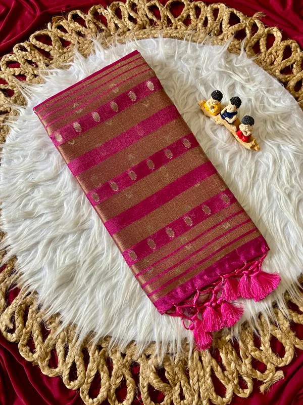 Gungun_Pink_–_Melodic_Wedding_Special_|_Premium_Soft_Khadi_Shimmer_Saree_with_Butti_Design_Weaving_Pallu,_Traditional_Zari_Weaving_Border