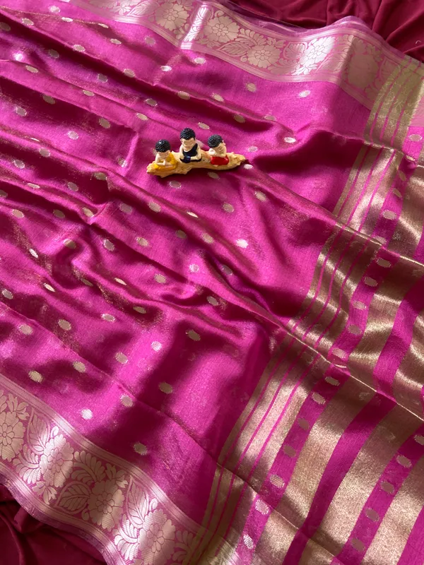 Gungun_Pink_–_Melodic_Wedding_Special_|_Premium_Soft_Khadi_Shimmer_Saree_with_Butti_Design_Weaving_Pallu,_Traditional_Zari_Weaving_Border