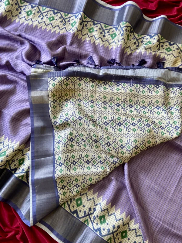 Jessica_Violet_–_Checks_Design_Aesthetic_Edit_for_You_|_Soft_Tussar_Silk_Saree_with_Digital_Print,_Checks_Design_Saree_&_Digital_Print_Blouse