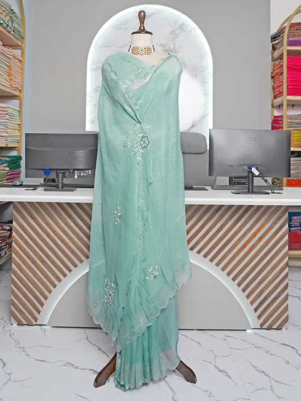 Soft_Crunchy_Silk_sarees_with_Beautiful_Foil_Print_With_Attractive_Handwork_Design_Saree_And_Foil_Print_Blouse