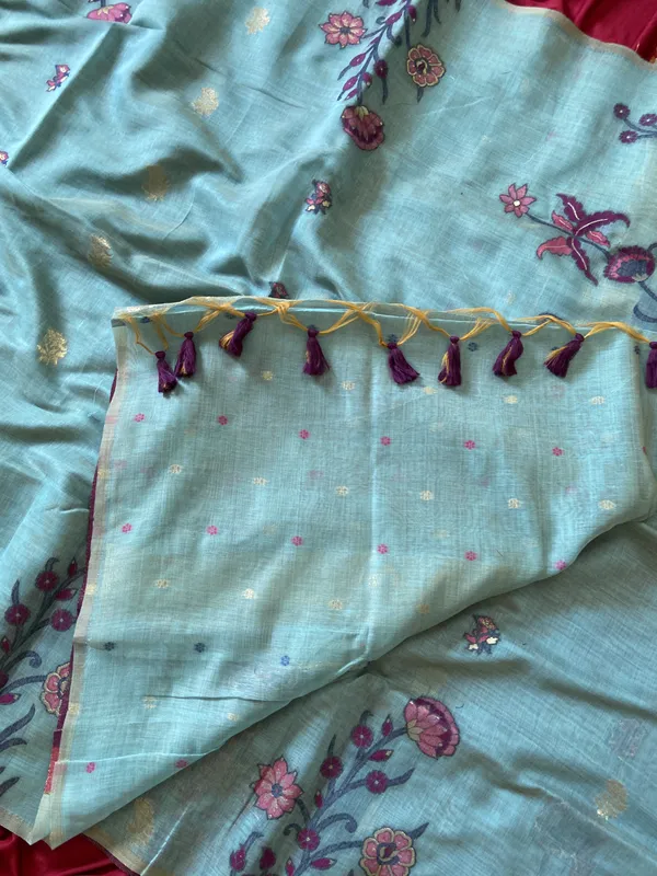 Amrusha_Sky_Blue_–_Floral_Pallu_Wedding_Special_|_Premium_Soft_Muga_Cotton_Saree_with_Colourful_Resham_Weaving_Flower_Design_Pallu
