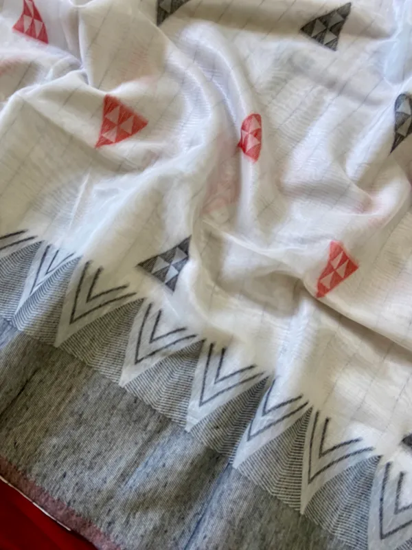 Bengali_White_–_Bengal_Style_Aesthetic_Edit_for_You_|_Premium_Soft_Bengali_Cotton_Saree_with_Colourful_Triangle_Resham_Weaving_Design_Pallu