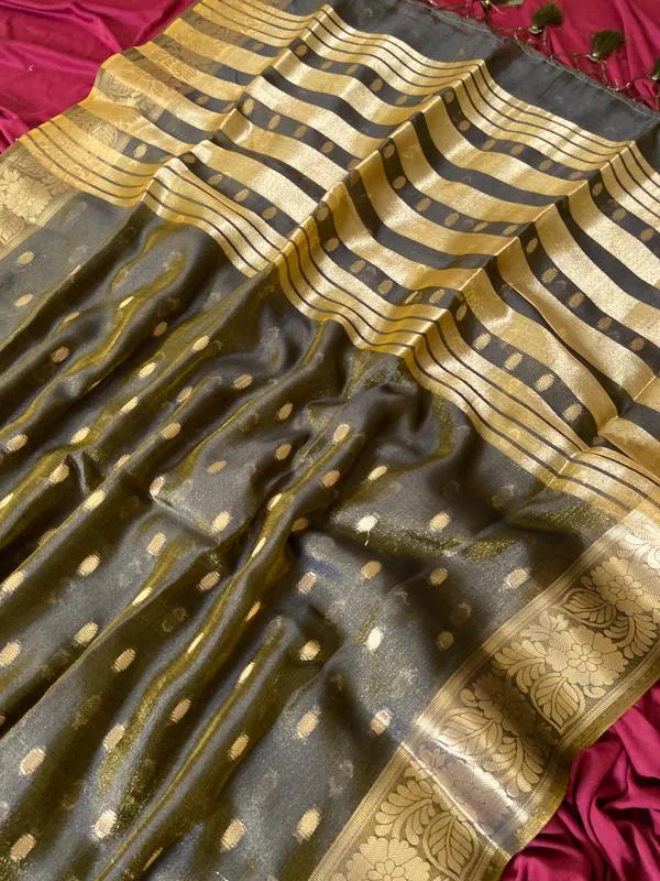 Gungun_Black_–_Melodic_Wedding_Special_|_Premium_Soft_Khadi_Shimmer_Saree_with_Butti_Design_Weaving_Pallu,_Traditional_Zari_Weaving_Border