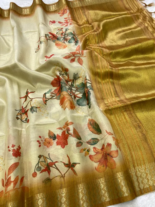 Anvika_Yellow_–_Diwali_Special_|_Soft_Tissue_Silk_Saree_with_Digital_Print,_Border_&_Rich_Pallu,_Sequence_&_Contrast_Print_Blouse_with_Tassels