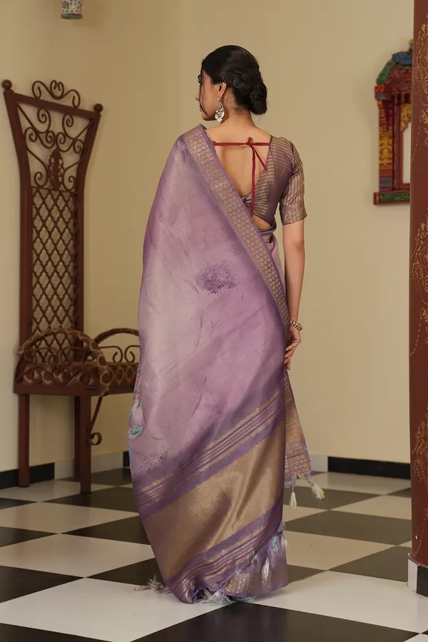Vaanya_Purple_–_Diwali_Special_|_Soft_Tissue_Silk_Saree_with_Digital_Print,_Border_&_Rich_Pallu,_Sequence_&_Contrast_Print_Blouse_with_Tassels