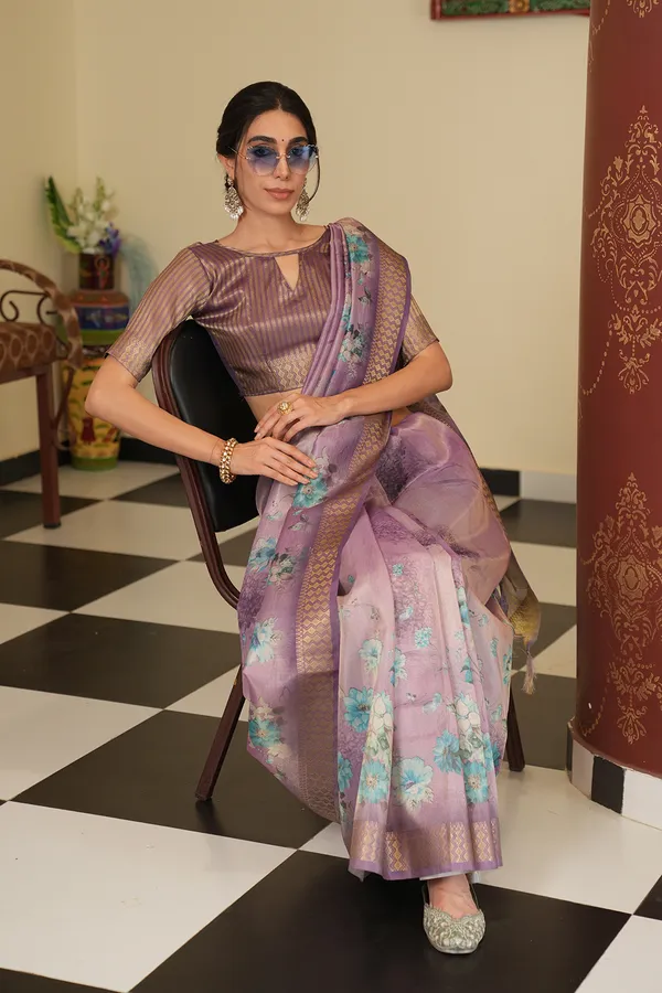 Vaanya_Purple_–_Diwali_Special_|_Soft_Tissue_Silk_Saree_with_Digital_Print,_Border_&_Rich_Pallu,_Sequence_&_Contrast_Print_Blouse_with_Tassels