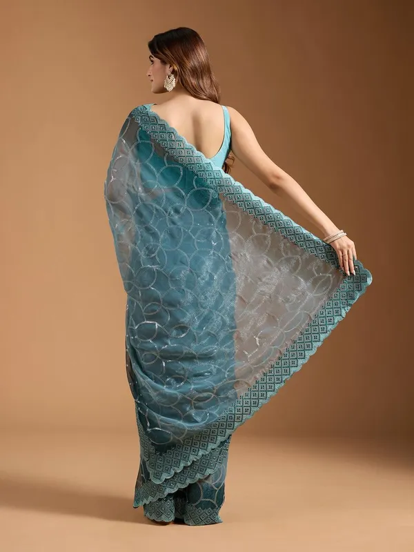 Amiya_Rama_Green_No.4_–_Nectar_Diwali_Special_|_Shimmer_Sitara_Pending_Fabric_Saree_with_Embroidery_&_Sequence_Work,_Cutwork_Border_&_Heavy_Embroidery