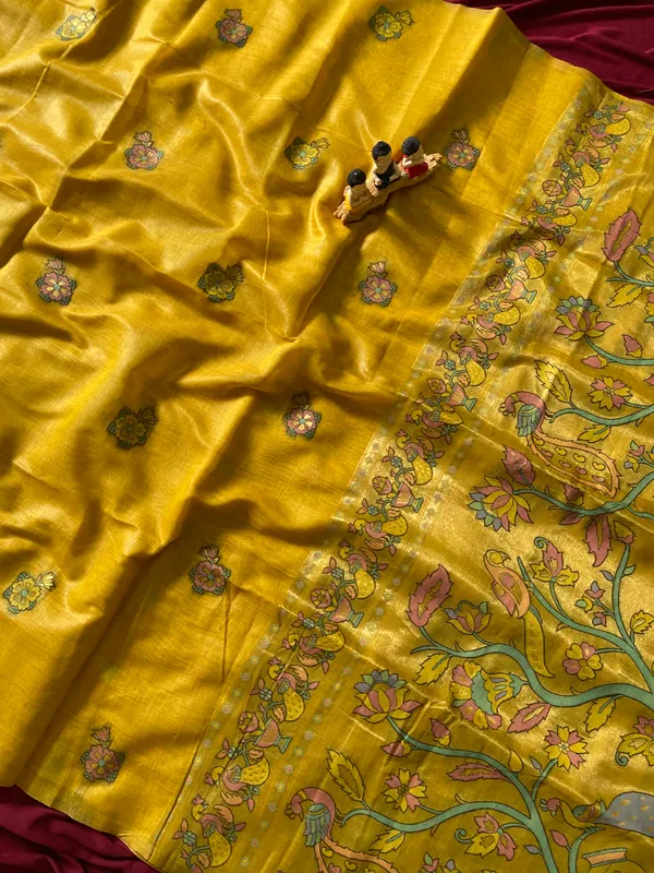 Swan_Yellow_–_Swan_Motif_Wedding_Special_|_Premium_Soft_Muga_Cotton_Paithani_Saree_with_Weaving_Design_Featuring_Jungle_Theme_&_Swan_Motifs_Pallu
