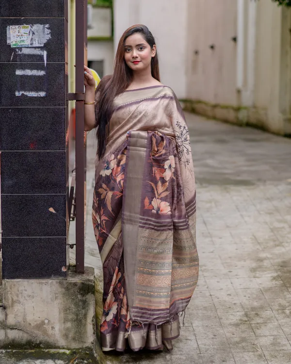 Helga_Coffee_Brown_–_Aesthetic_Edit_for_You_|_Superior_Desi_Soft_Silky_Tussar_Saree_with_Ombre_Scheme_Body_And_Over_It_Floral_Conceptual_Prints