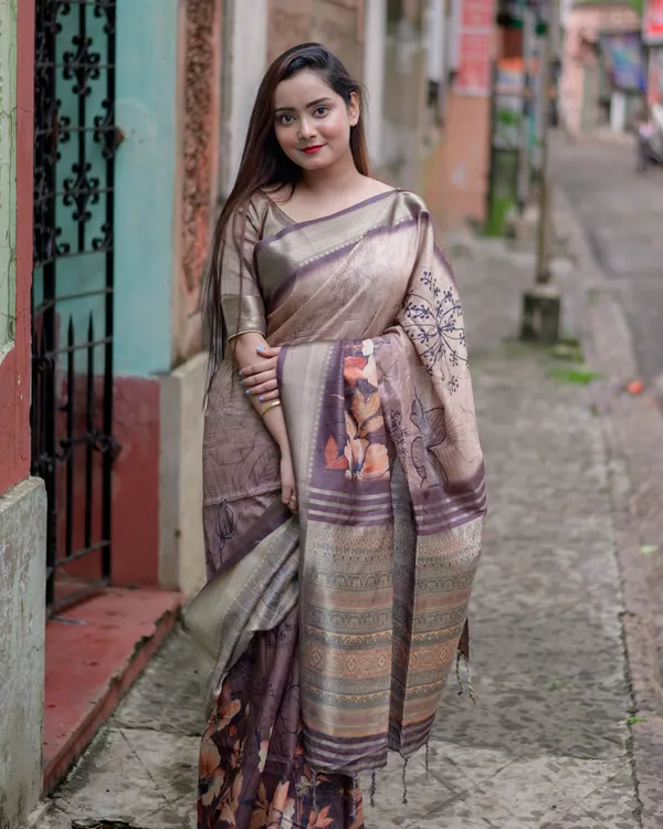 Helga_Coffee_Brown_–_Aesthetic_Edit_for_You_|_Superior_Desi_Soft_Silky_Tussar_Saree_with_Ombre_Scheme_Body_And_Over_It_Floral_Conceptual_Prints