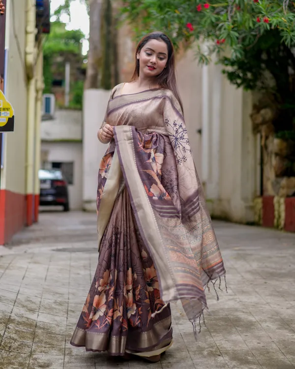 Helga_Coffee_Brown_–_Aesthetic_Edit_for_You_|_Superior_Desi_Soft_Silky_Tussar_Saree_with_Ombre_Scheme_Body_And_Over_It_Floral_Conceptual_Prints