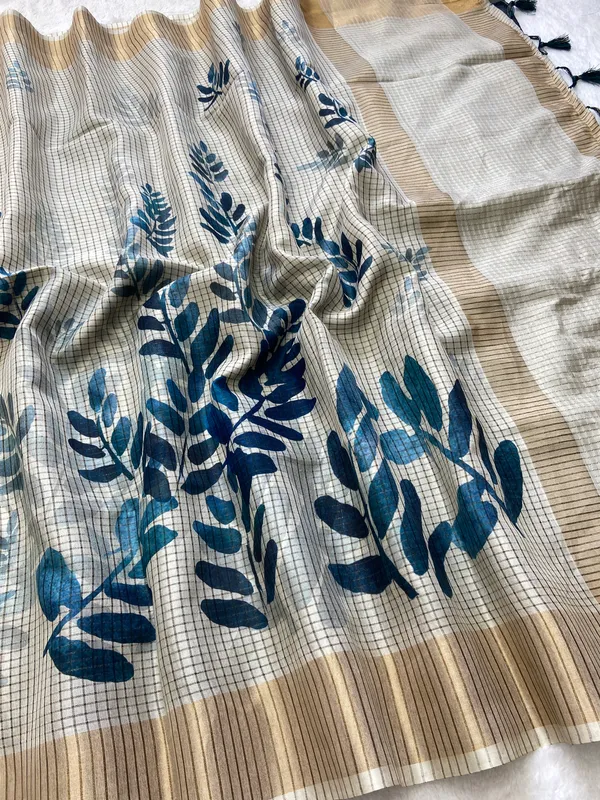Devanshi_Blue_–_Divine_Aesthetic_Edit_for_You_|_Soft_Tussar_Silk_Saree_with_Digital_Print,_Checks_Design_Saree_&_Digital_Print_Blouse_with_Tassels