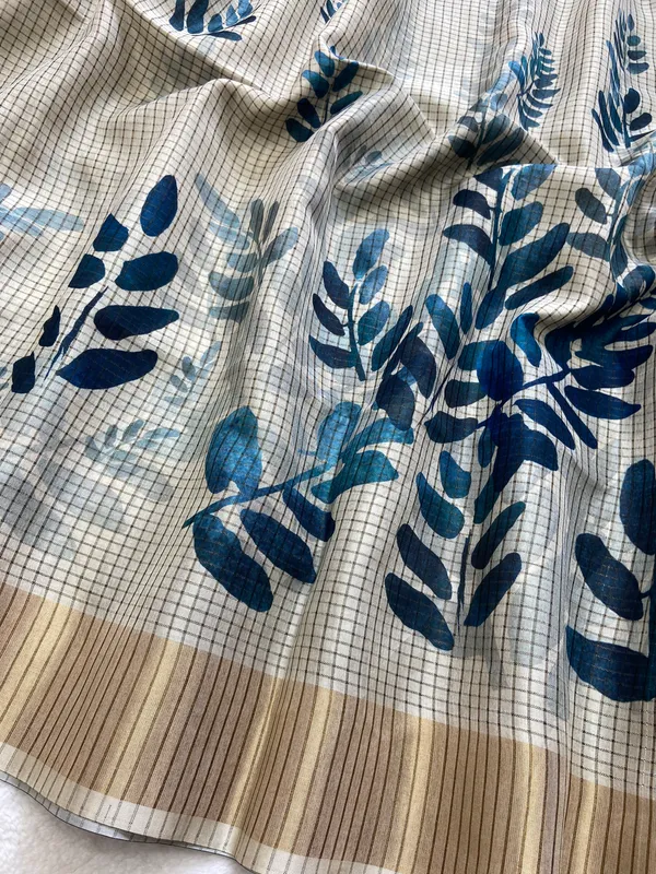 Devanshi_Blue_–_Divine_Aesthetic_Edit_for_You_|_Soft_Tussar_Silk_Saree_with_Digital_Print,_Checks_Design_Saree_&_Digital_Print_Blouse_with_Tassels