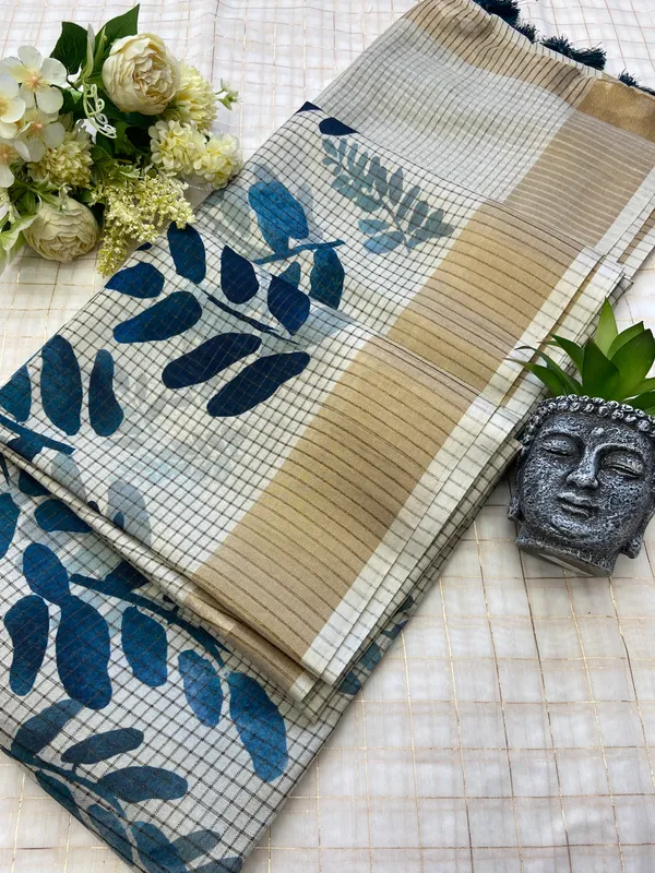 Devanshi_Blue_–_Divine_Aesthetic_Edit_for_You_|_Soft_Tussar_Silk_Saree_with_Digital_Print,_Checks_Design_Saree_&_Digital_Print_Blouse_with_Tassels