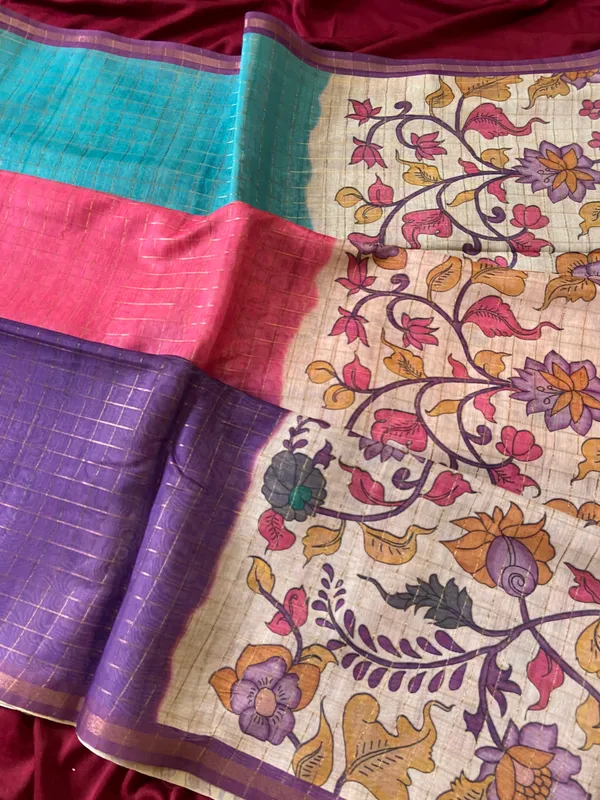 Nabia_Purple_No.6_–_Navratri_Special_|_Soft_Semi_Tussar_Silk_Saree_with_Digital_Print,_Border_&_Contrast_Print_Blouse_with_Tassels