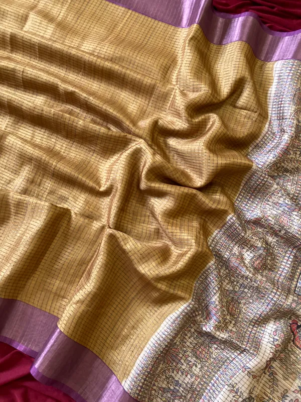 Bella_Yellow_–_Beautiful_Aesthetic_Edit_for_You_|_Soft_Tussar_Silk_Saree_with_Digital_Print,_Checks_Design_Saree_&_Digital_Print_Blouse_with_Tassels