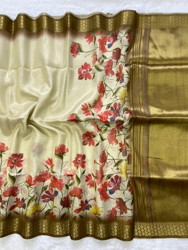 Anvika_Coffee_Brown_–_Diwali_Special_|_Soft_Tissue_Silk_Saree_with_Digital_Print,_Border_&_Rich_Pallu,_Sequence_&_Contrast_Print_Blouse_with_Tassels