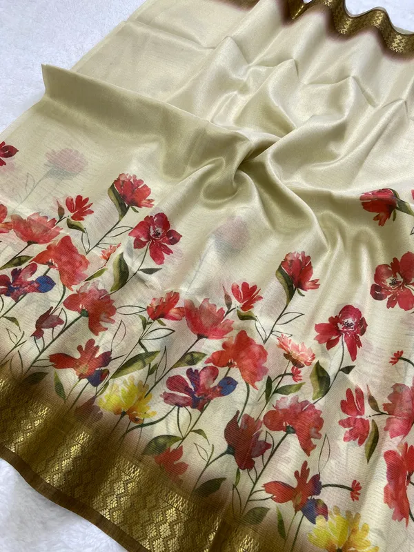 Anvika_Coffee_Brown_–_Diwali_Special_|_Soft_Tissue_Silk_Saree_with_Digital_Print,_Border_&_Rich_Pallu,_Sequence_&_Contrast_Print_Blouse_with_Tassels