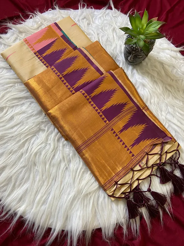 Premium_Soft_Paithani_Silk_sarees_With_Beautiful_Weaving_Pattern_With_Attractive_Rich_Pallu_And_Border_And_Weaving_Blouse_With_Tassels