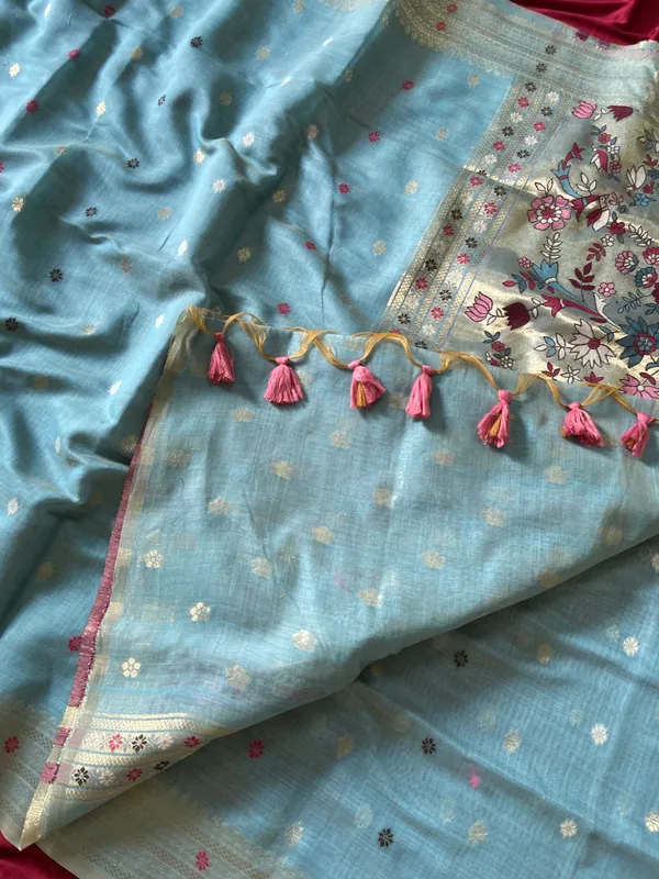 Gowri_Sky_Blue_–_Divine_Wedding_Special_|_Premium_Soft_Muga_Cotton_Paithani_Saree_with_Colourful_3D_Woven_Elephant_Design_Pallu