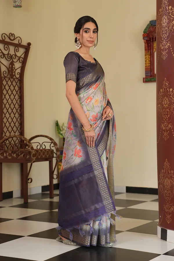 Mini_Blue_–_Diwali_Special_|_Soft_Tissue_Silk_Saree_with_Digital_Print,_Border_&_Rich_Pallu,_Sequence_&_Contrast_Print_Blouse_with_Tassels