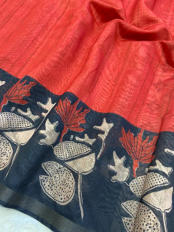 Soft_Chanderi_cotton_sarees_with_Beautiful_Digital_Print_With_Attractive_Zari_Line_Saree_And_Digital_Print_Blouse_With_Tassels