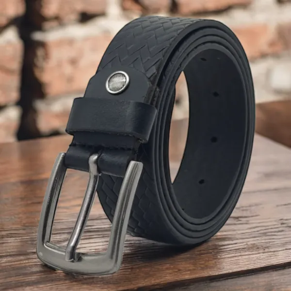 Freacksters_35mm_Black_Leather_Belt_with_Designer_Pattern_Elegant_and_Distinctive