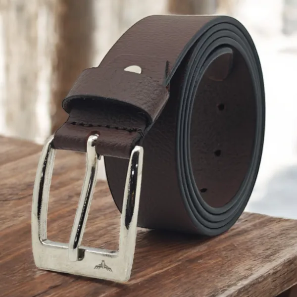 Freacksters Freacksters 40mm Brown Genuine Leather Belt with Classic Design  Timeless Elegance Price in India Buy Freacksters Freacksters 40mm Brown 