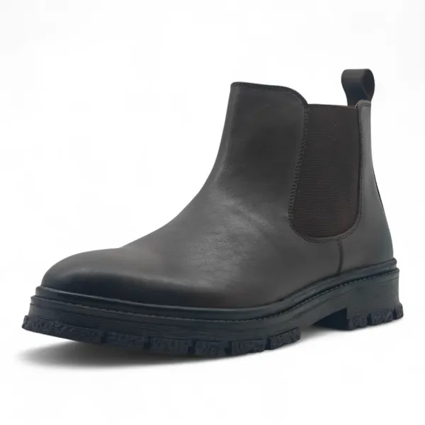 Freacksters_Premium_Brown_Chunky_Leather_Chelsea_Boots_with_Side_Zip_–_Bold_Sole_&_All-Day_Comfort