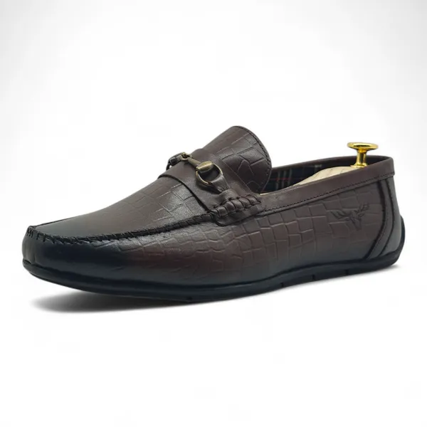 Freacksters_Brown_Croco-Pattern_Leather_Slip-On_Loafers_–_Refined_Luxury