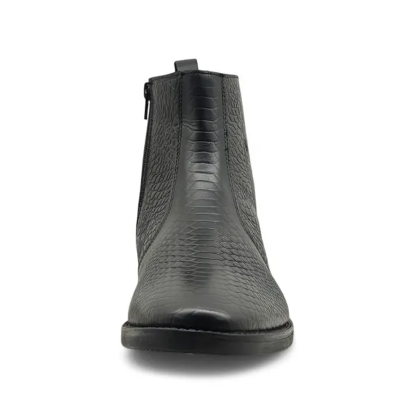Freacksters_Black_Croco-Embossed_Leather_Chelsea_Boots_with_Side_Zip