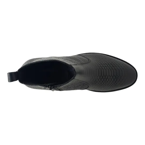 Freacksters_Black_Croco-Embossed_Leather_Chelsea_Boots_with_Side_Zip
