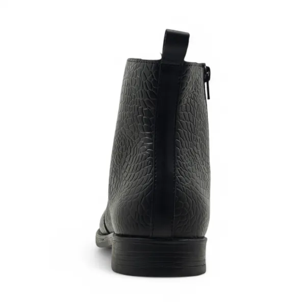 Freacksters_Black_Croco-Embossed_Leather_Chelsea_Boots_with_Side_Zip