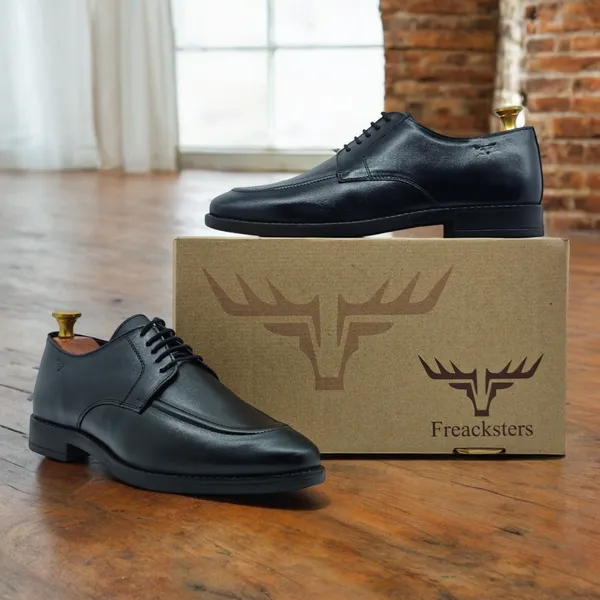 Freacksters_Men's_Black_Leather_Lace-Up_Party_Wear_Formal_Shoes