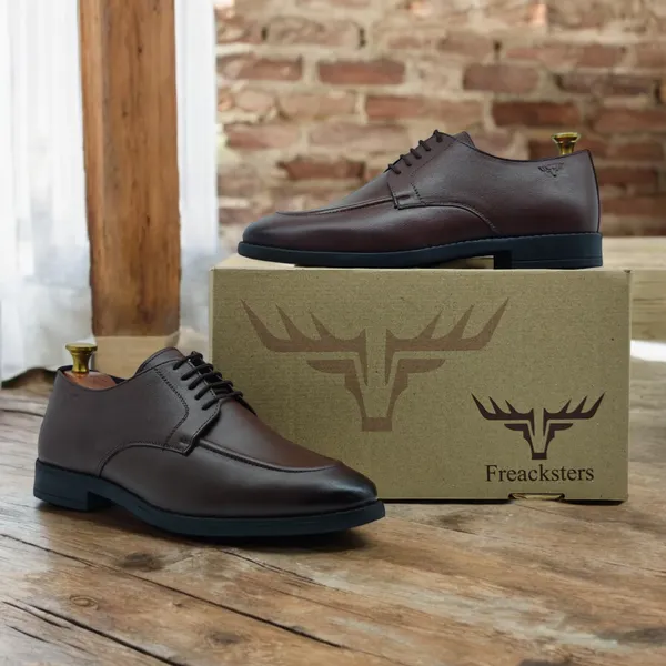 Freacksters_Men's_Luxe_Brown_Lace-Up_Party_Formal_Shoes