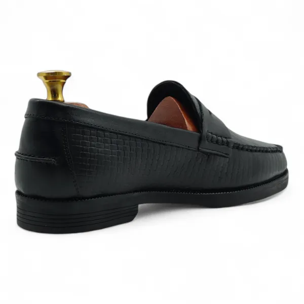 Freacksters_Men's_Black_Leather_Slip-On_Formal_Loafers
