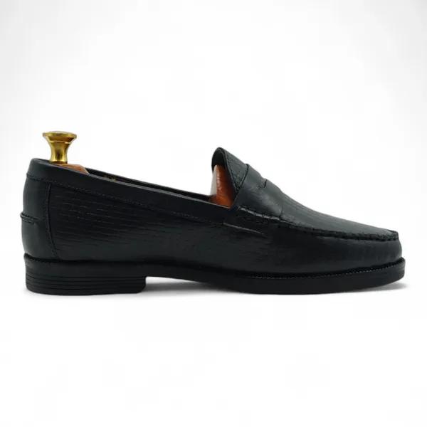 Freacksters_Men's_Black_Leather_Slip-On_Formal_Loafers