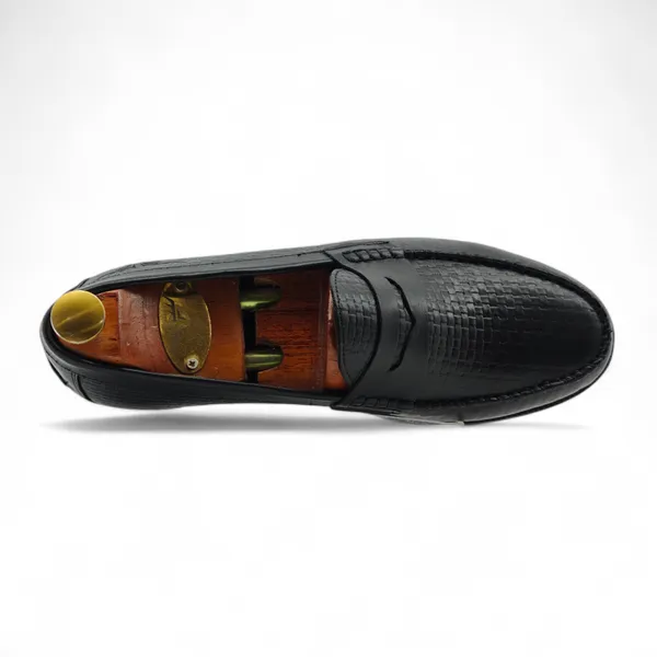 Freacksters_Men's_Black_Leather_Slip-On_Formal_Loafers