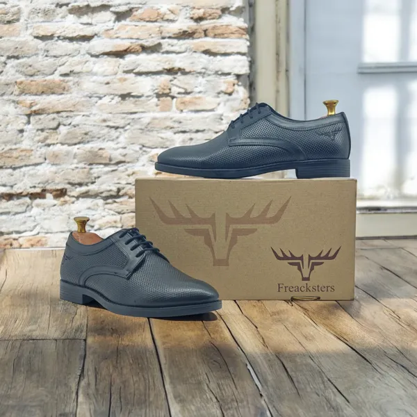 Freacksters_Premium_Black_Textured_Derby_Shoes_�_Classic_Elegance_Redefined