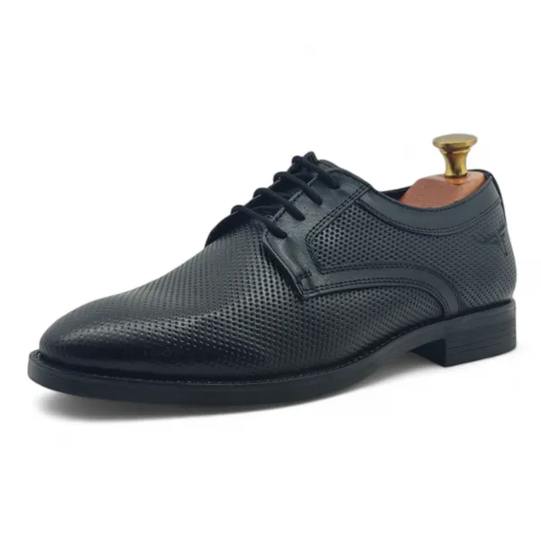 Freacksters_Premium_Black_Textured_Derby_Shoes_�_Classic_Elegance_Redefined