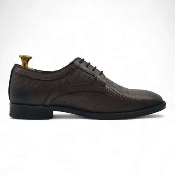Freacksters_Premium_Brown_Textured_Derby_Shoes_–_Timeless_Sophistication